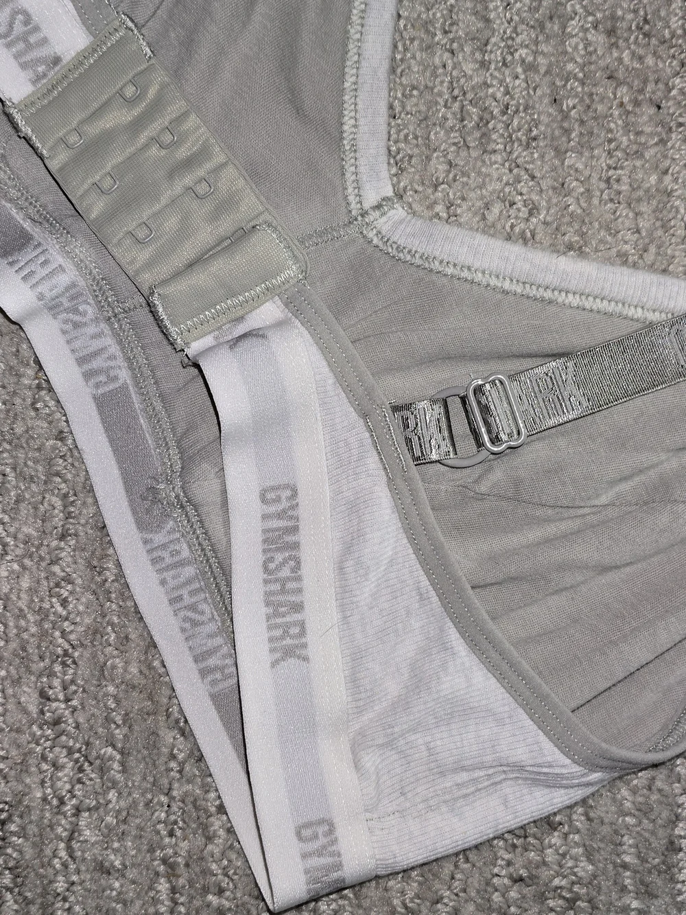 Gymshark Grey Rib Bralette Size Xlarge - Picture 5 of 6